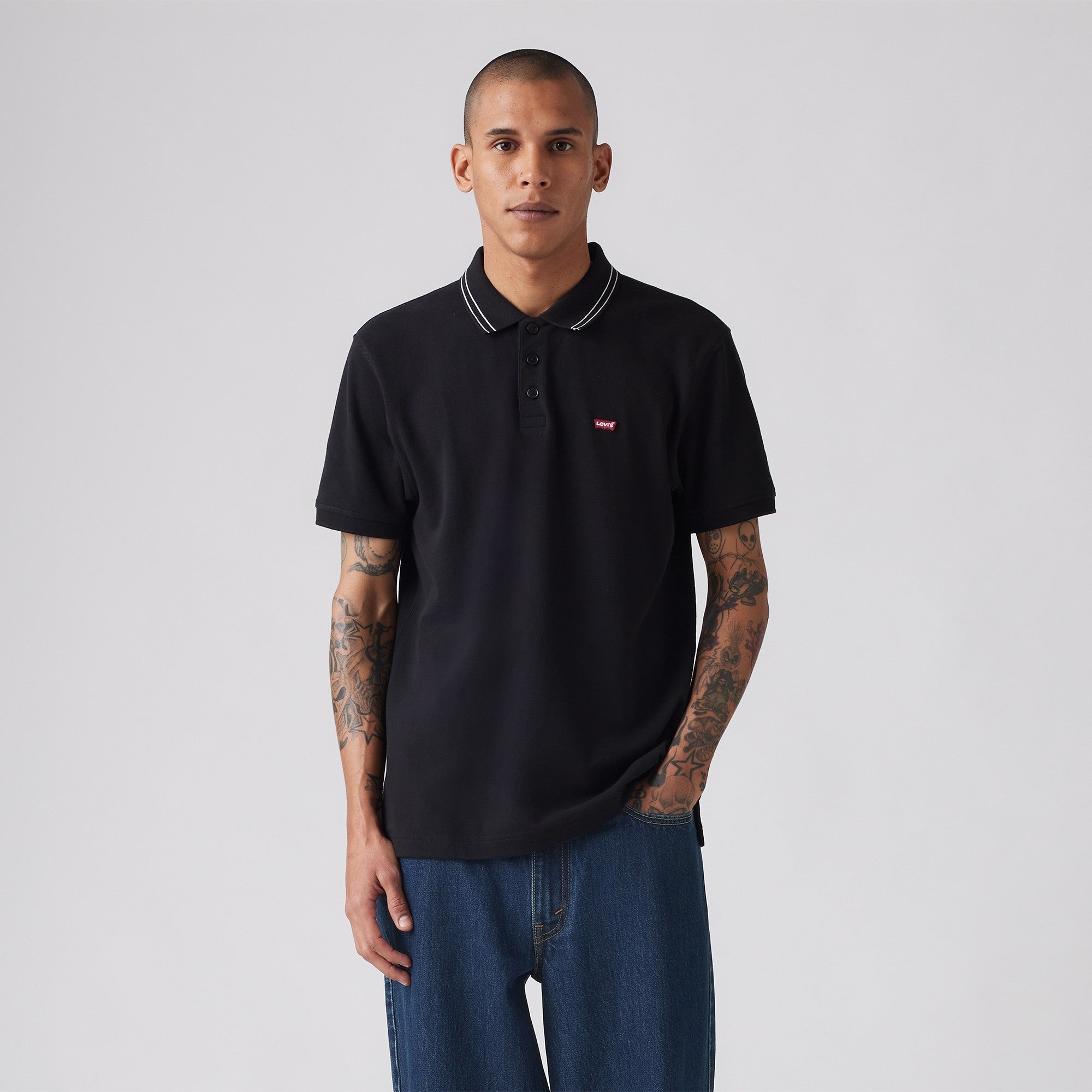 Levi's® Men's Housemark Polo Shirt Black Levi's PH1