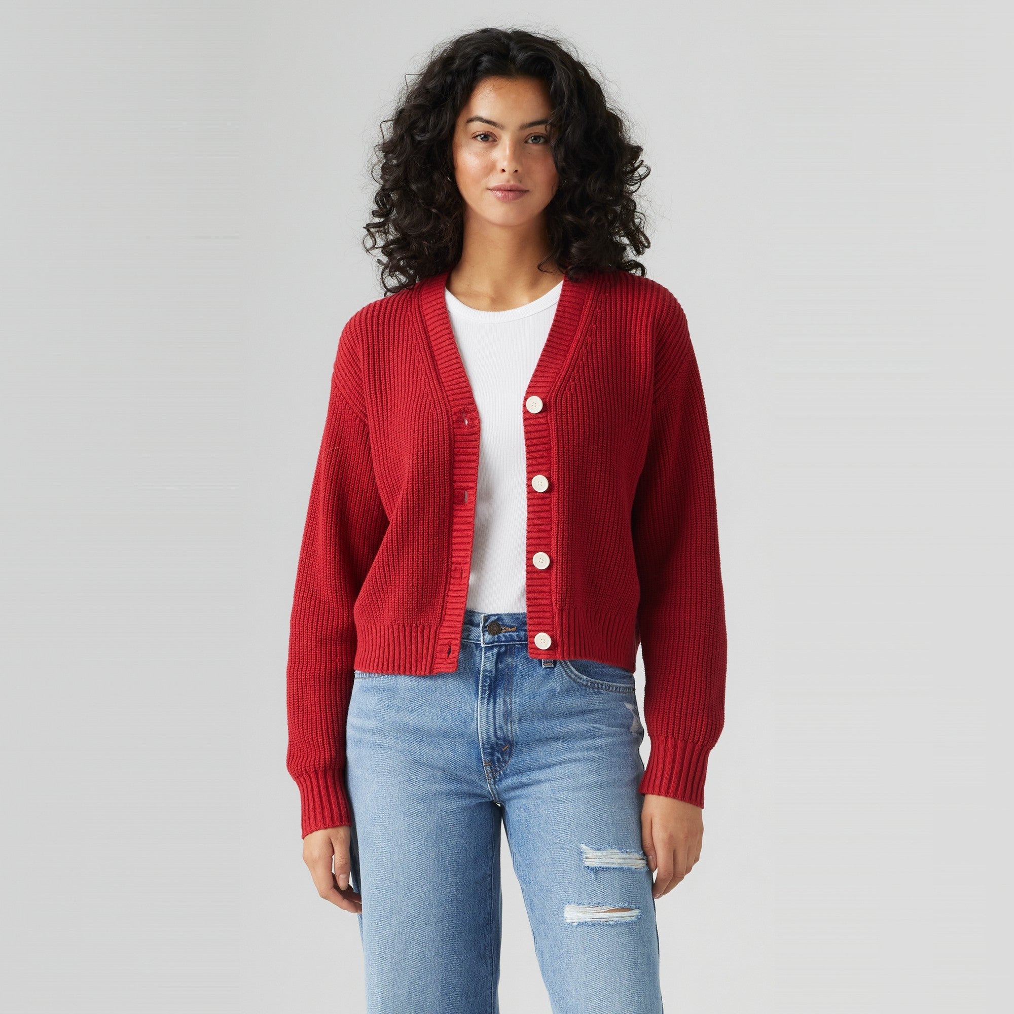 Levi's® Women's Snowflake Cardigan Red Levi's PH