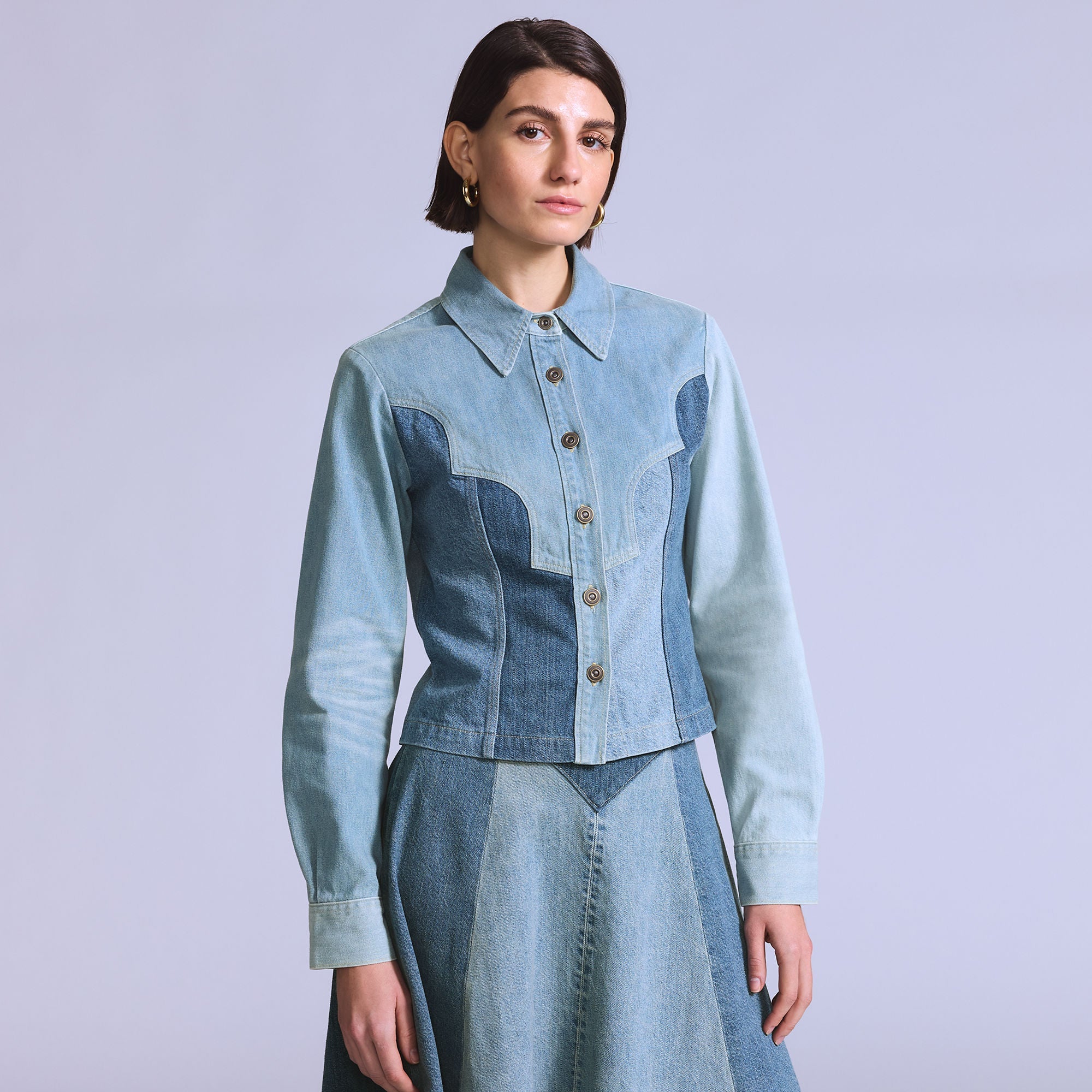 Levi's® Blue Tab™ Women's Roper Shacket - Med Indigo - Flat Finish ...