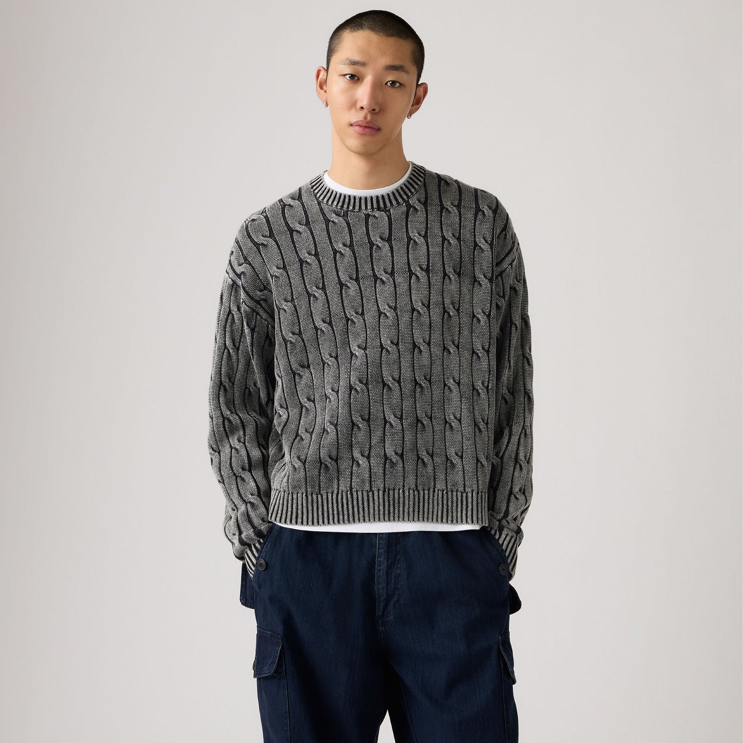 Levi's® Men's Carmel Cable Crew Sweater