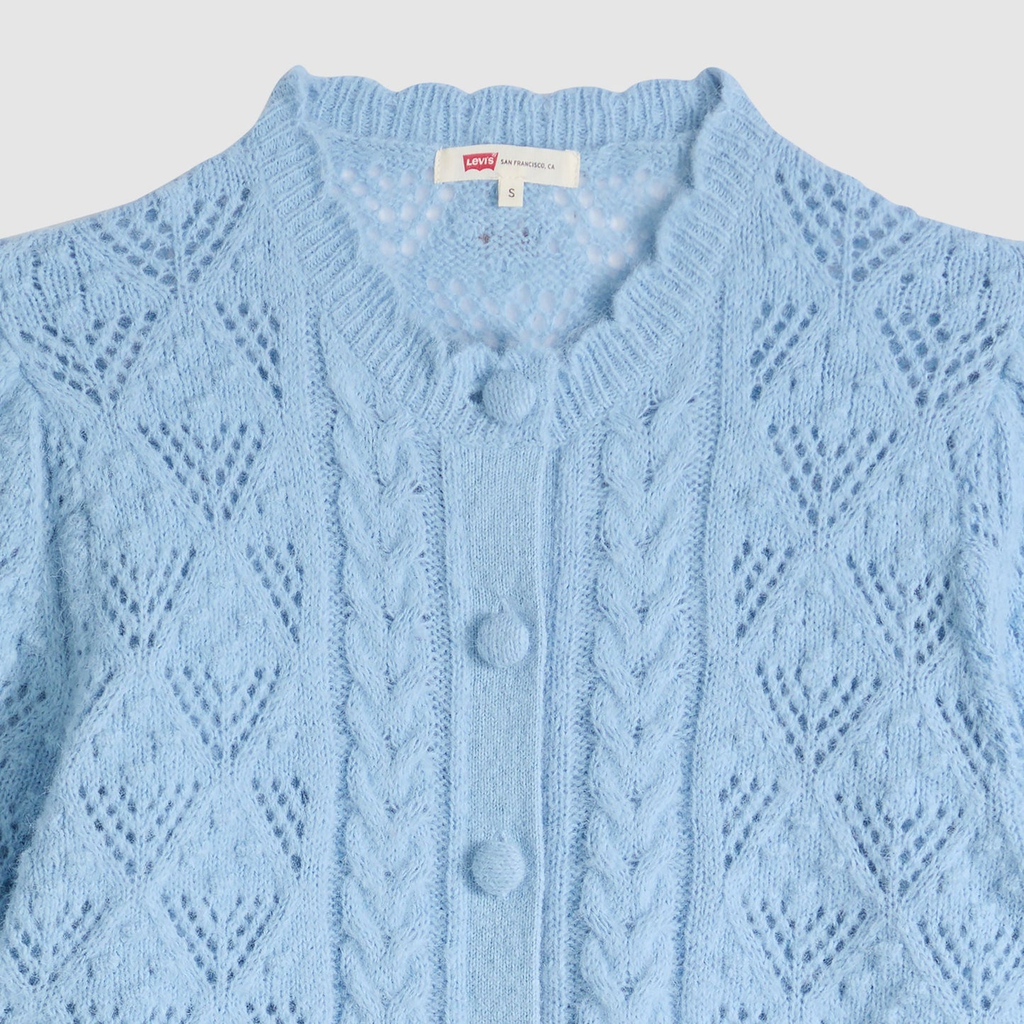 Levi's® Women's Pauline Pointelle Short-Sleeve Cardigan