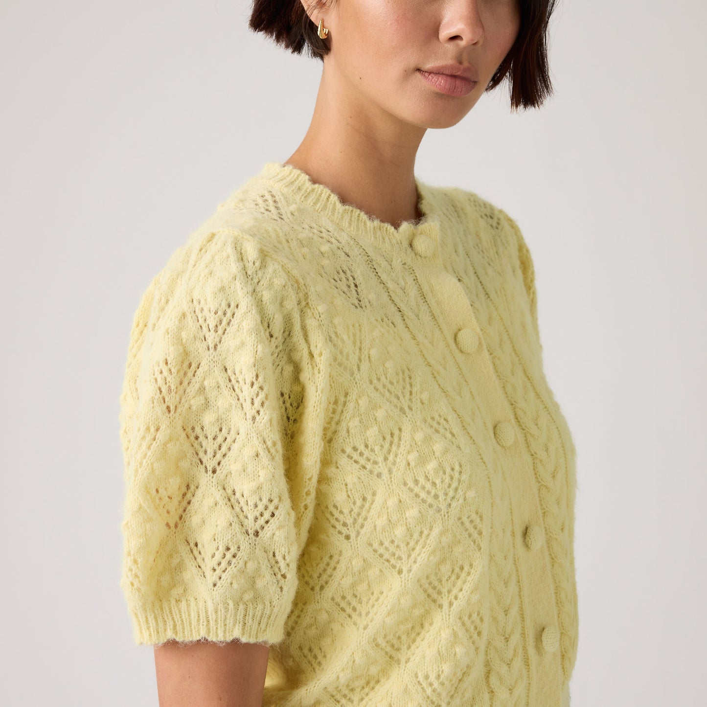 Levi's® Women's Pauline Pointelle Short-Sleeve Cardigan