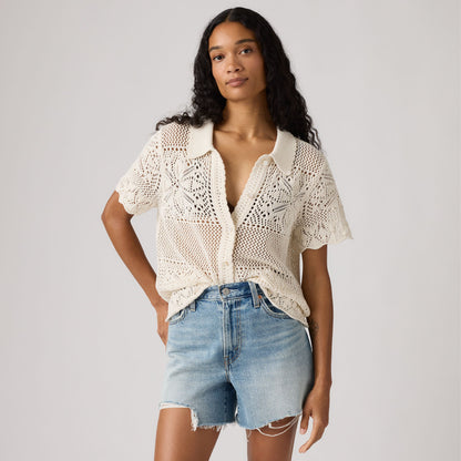 Levi's® Women's Susanna Floral Crochet Shirt