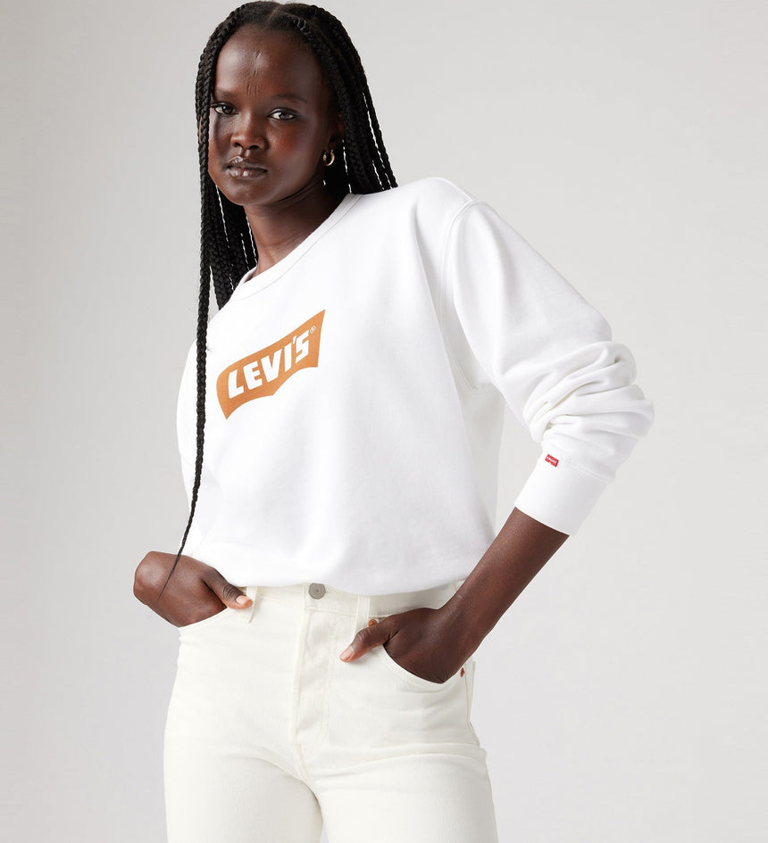 Levi s Women s Graphic Iconic Heritage Crewneck Sweatshirt