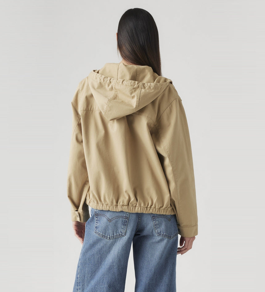 Levi's hooded military jacket womens store