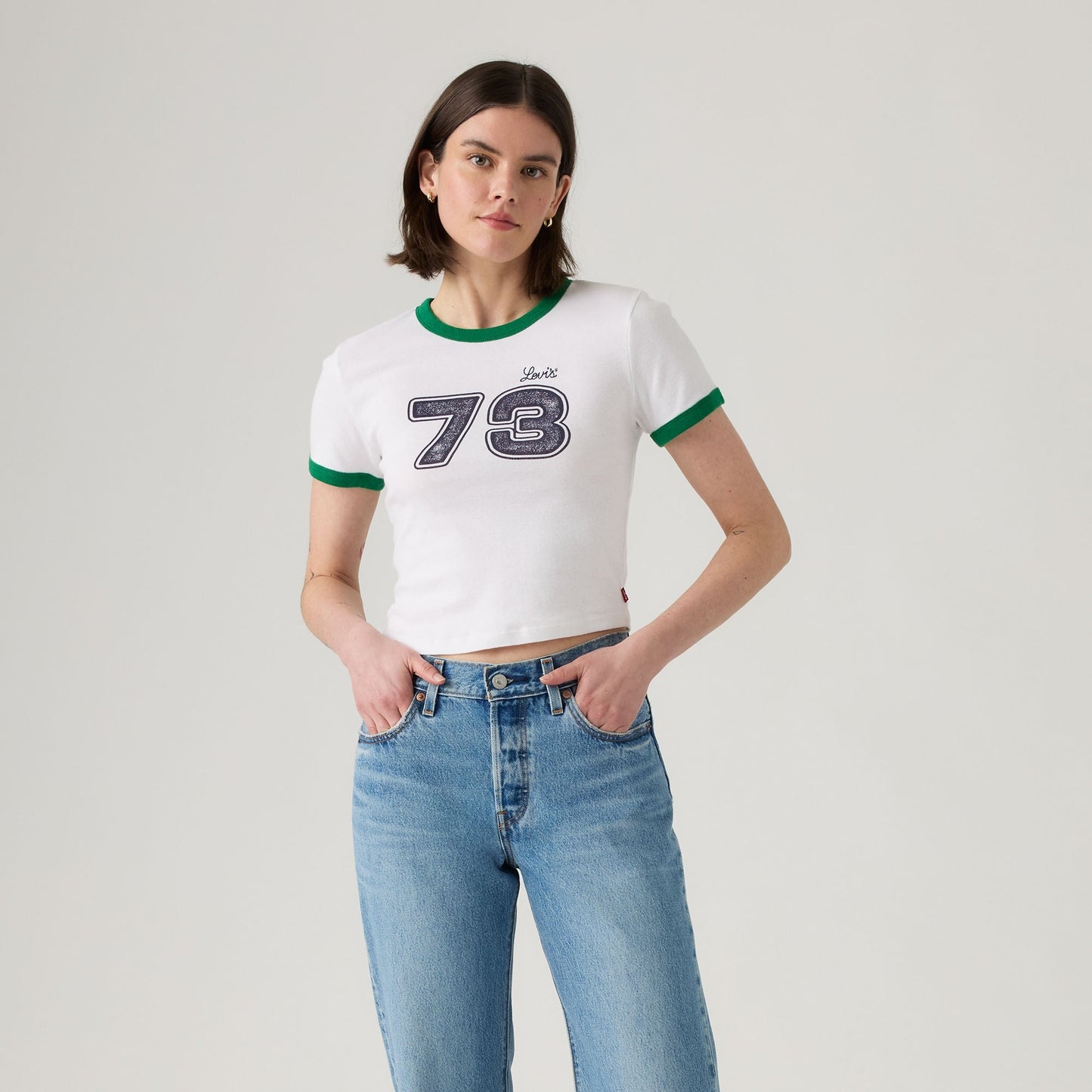 Levi's® Women's Graphic Ringer Mini T-Shirt