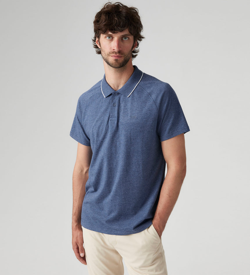 Levi's® Men's Shoreline Tech Polo Performance Tipping Stripe