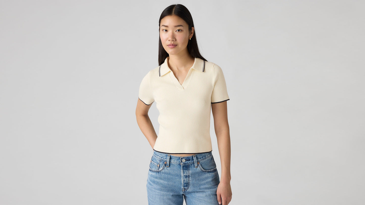 Levi's® Women's Faith Polo Sweater Egret Levi's PH