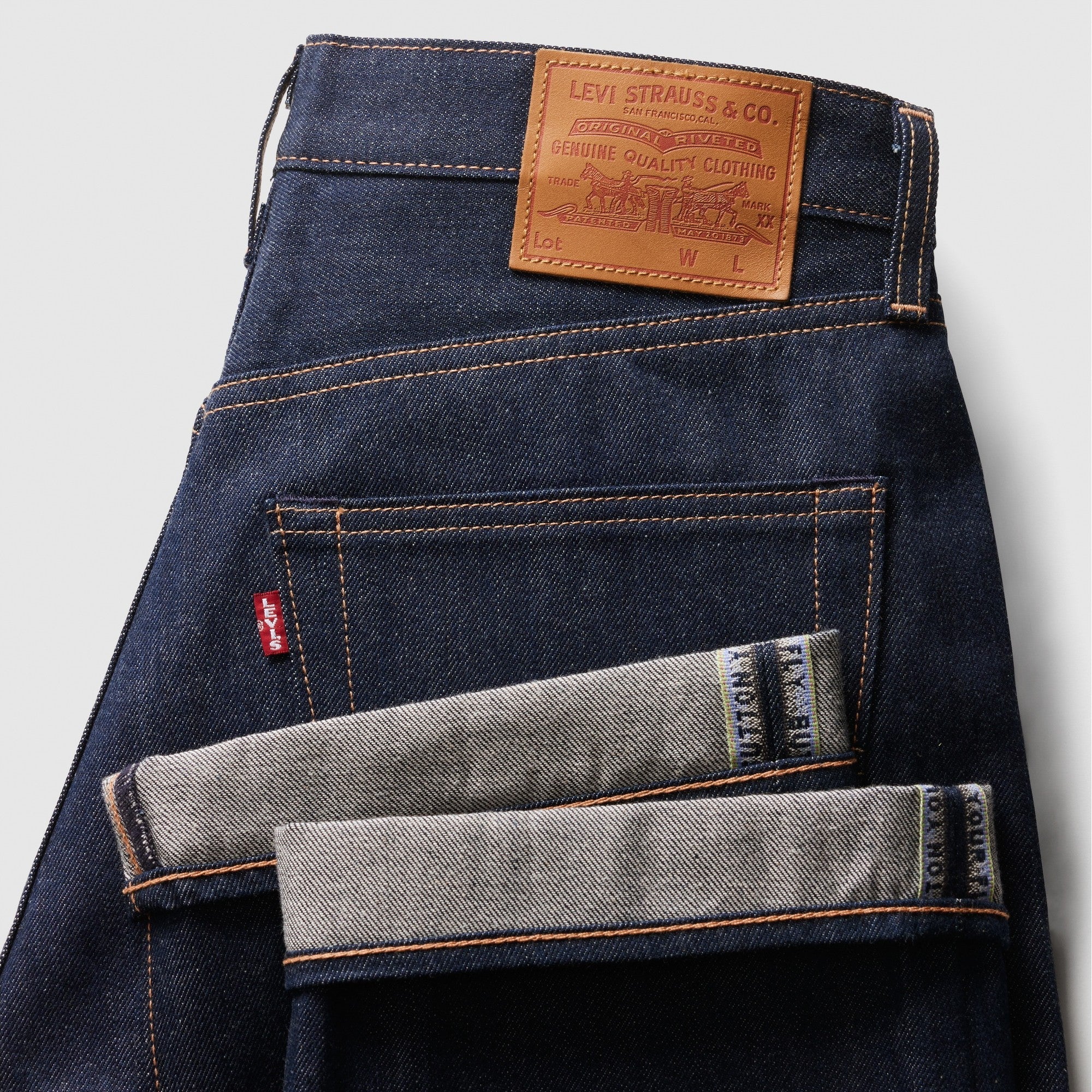 Levi's® Men's 501® Original Shrink-to-Fit™ Selvedge Jeans Dark
