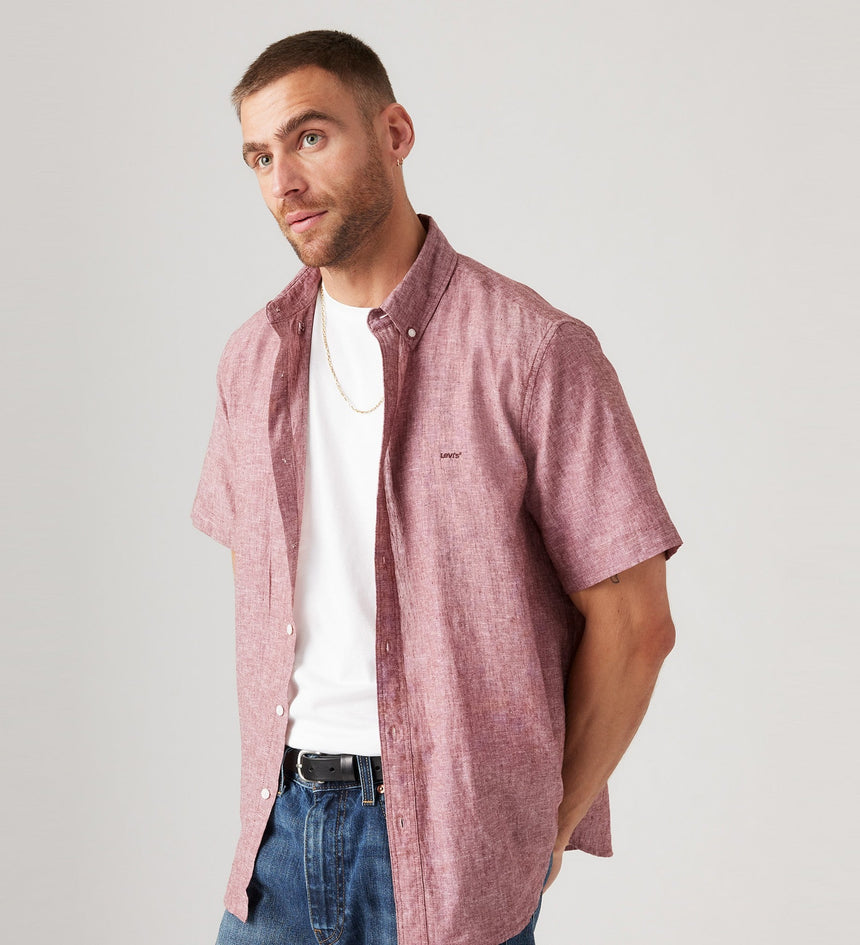 Levi's® Men's Short-Sleeve Authentic Button-Down Fired Brick