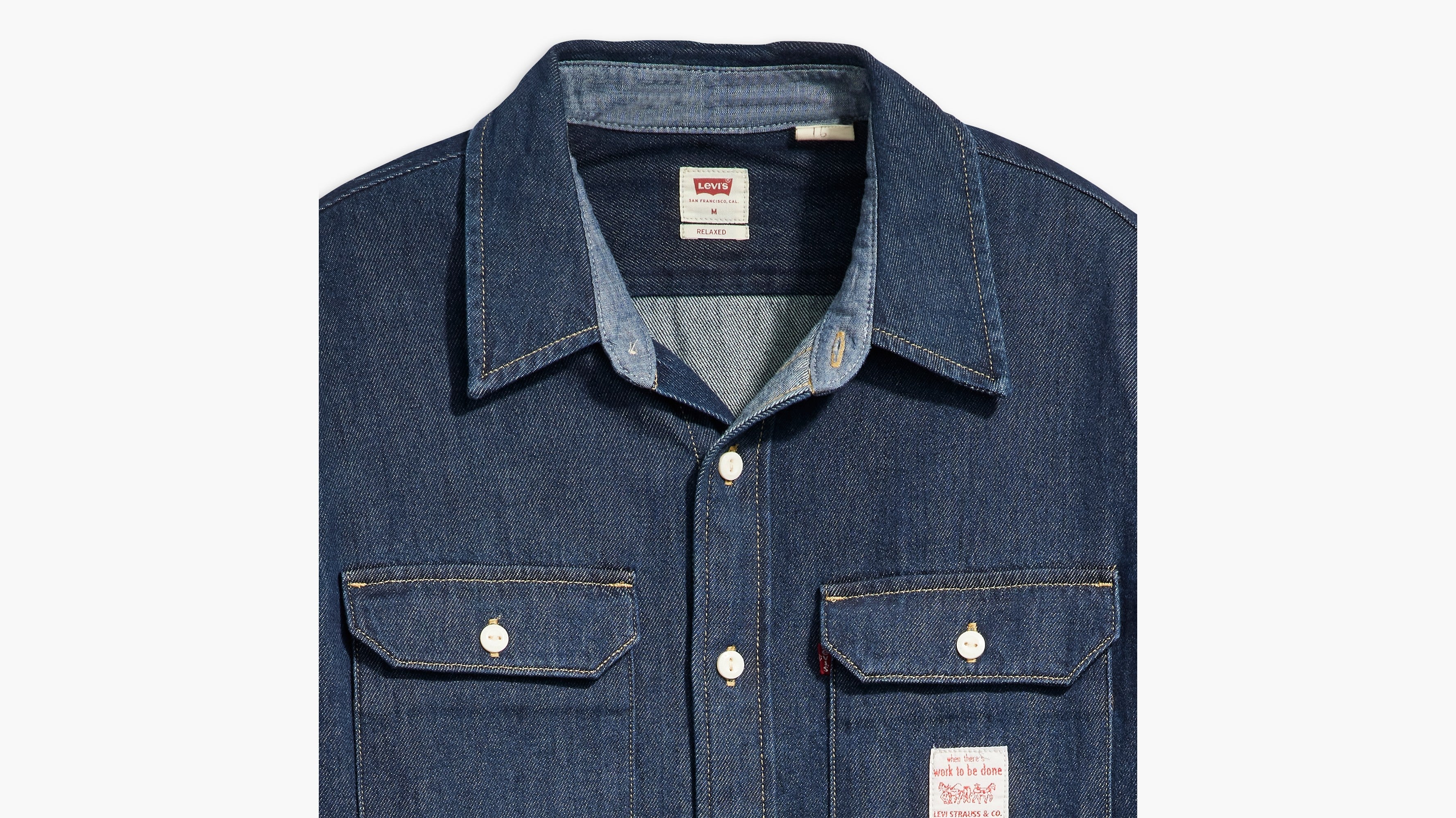 Levi's® Men's Workwear Classic Worker Shirt Rockledge Rinse