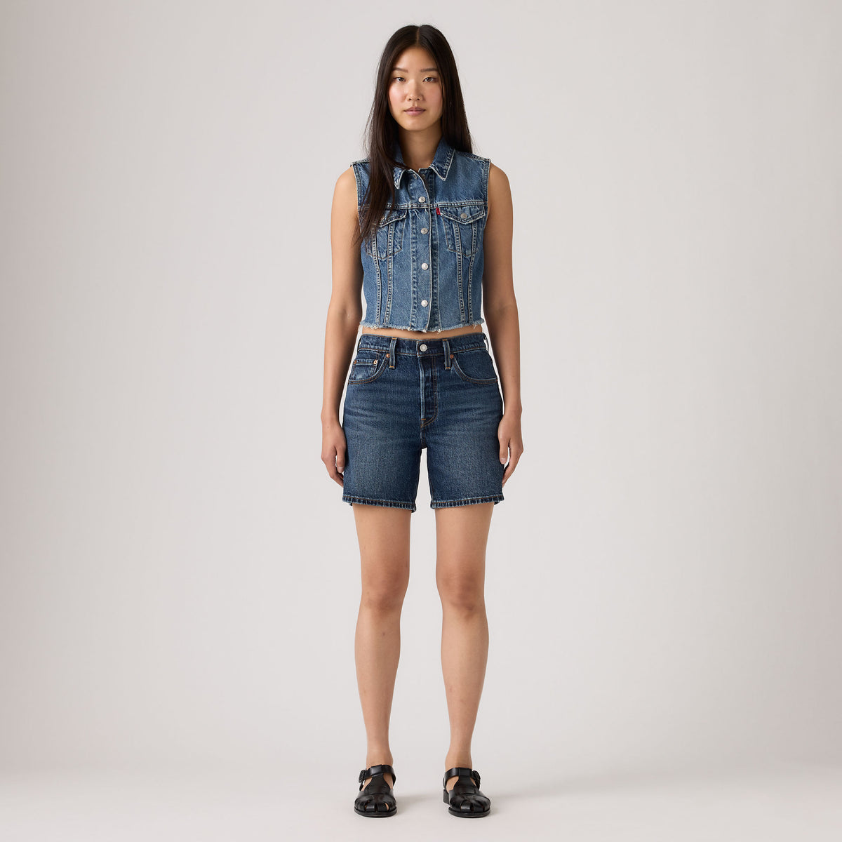 Levi's® Women's 501® Original High-Rise Mid-Thigh Jean Shorts
