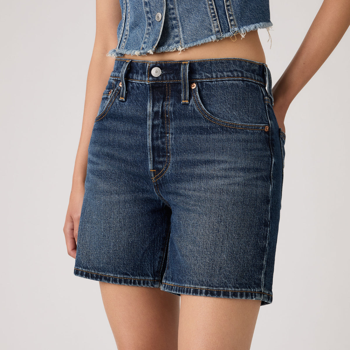 Levi's® Women's 501® Original High-Rise Mid-Thigh Jean Shorts