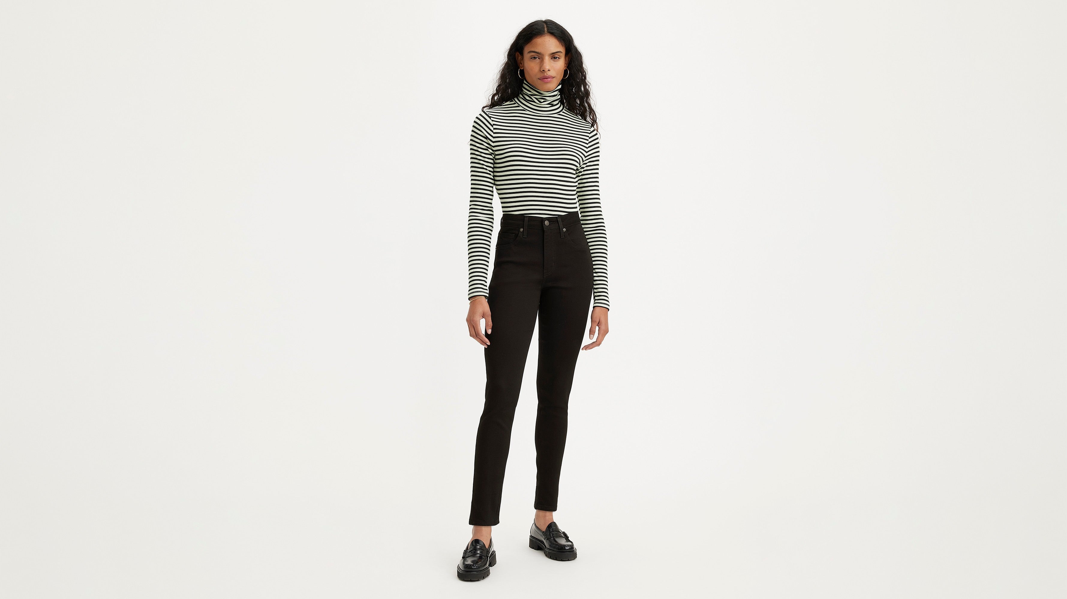 Levi's® Women's 721 High-Waisted Skinny Jeans - Soft Black | Levi's PH