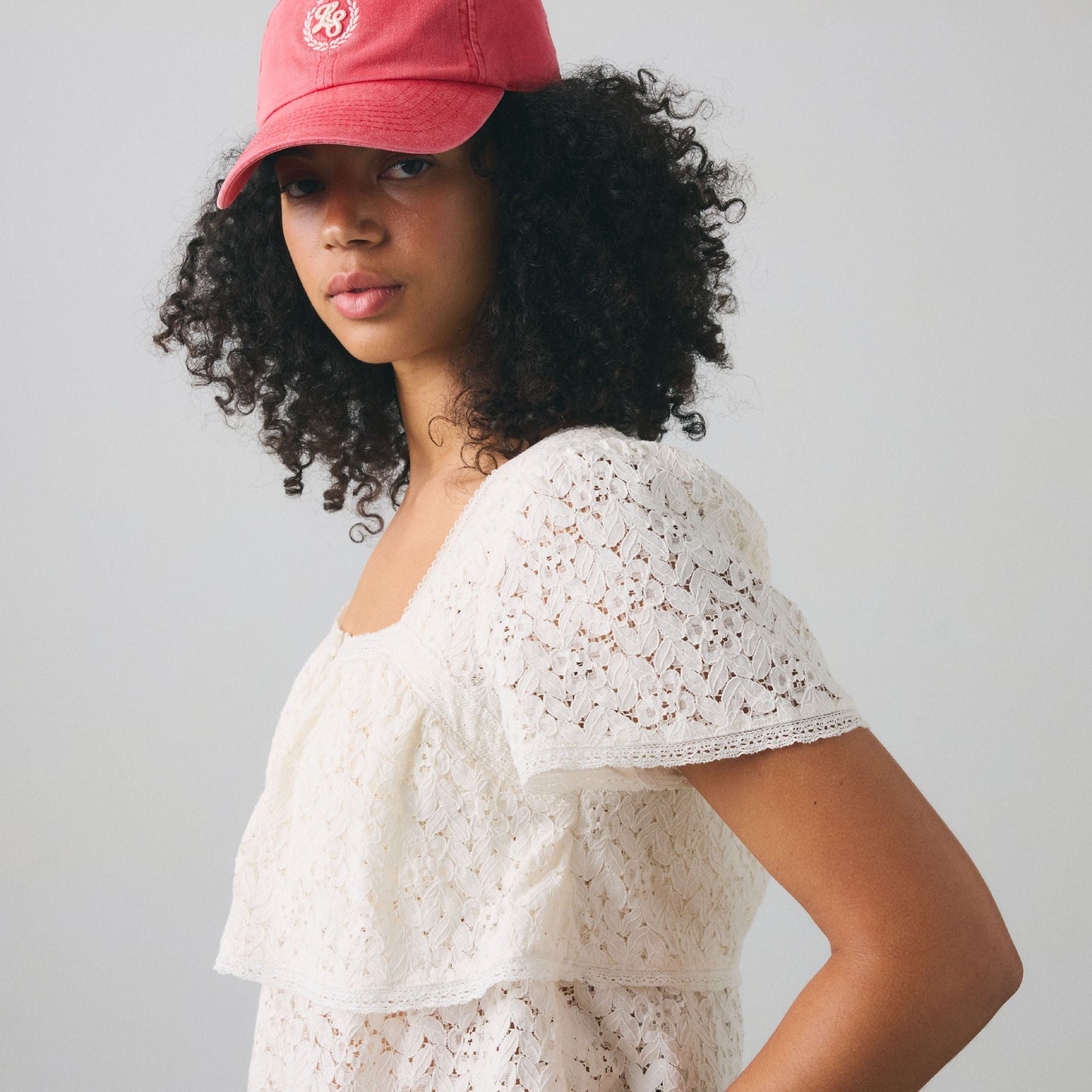 Levi's® Women's Dom Short-Sleeve Lace Blouse
