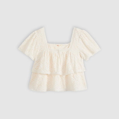 Levi's® Women's Dom Short-Sleeve Lace Blouse
