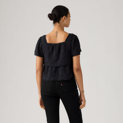 Levi's® Women's Dom Short-Sleeve Lace Blouse