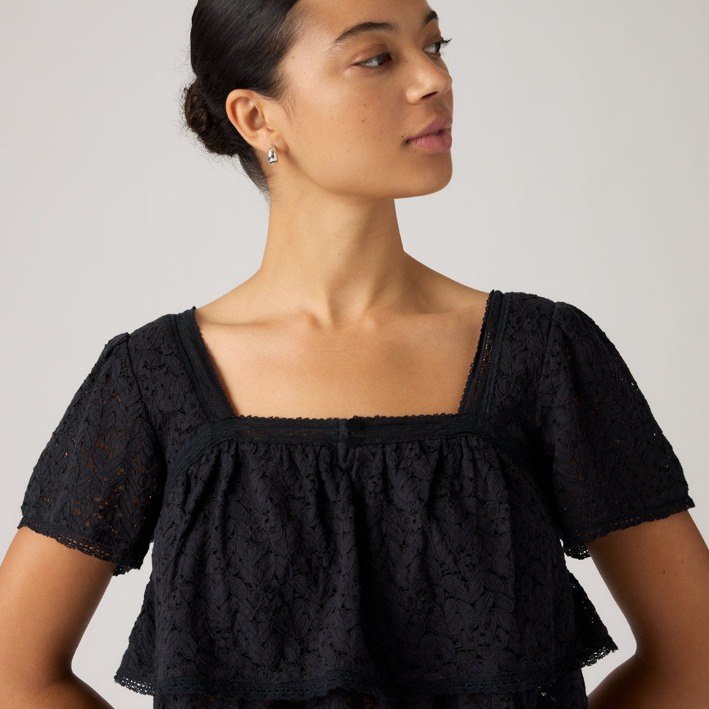 Levi's® Women's Dom Short-Sleeve Lace Blouse