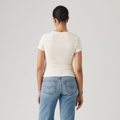 Levi's® Women's Dry Goods Pointelle Short-Sleeve Henley
