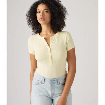 Levi's® Women's Dry Goods Pointelle Short-Sleeve Henley