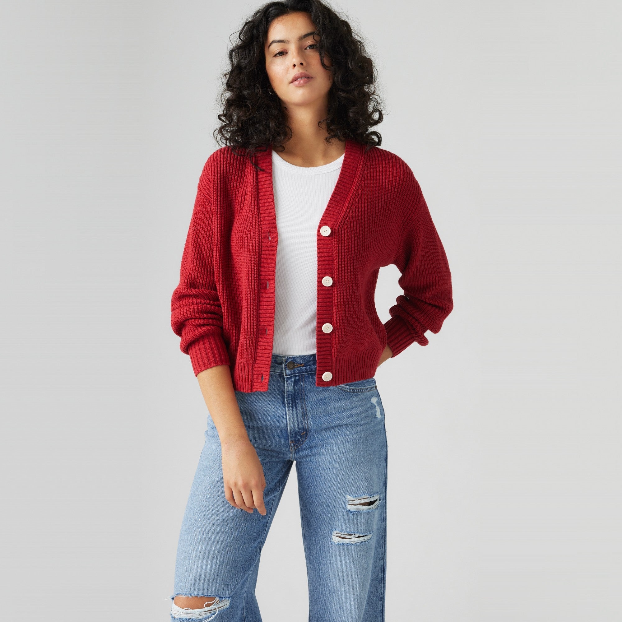 Levi's® Women's Snowflake Cardigan Red Levi's PH