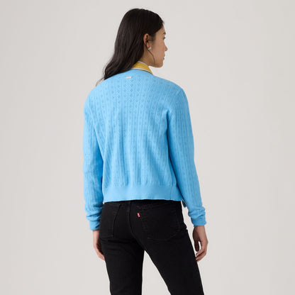 Levi's® Women's Supersoft Pointelle Crewneck Cardigan