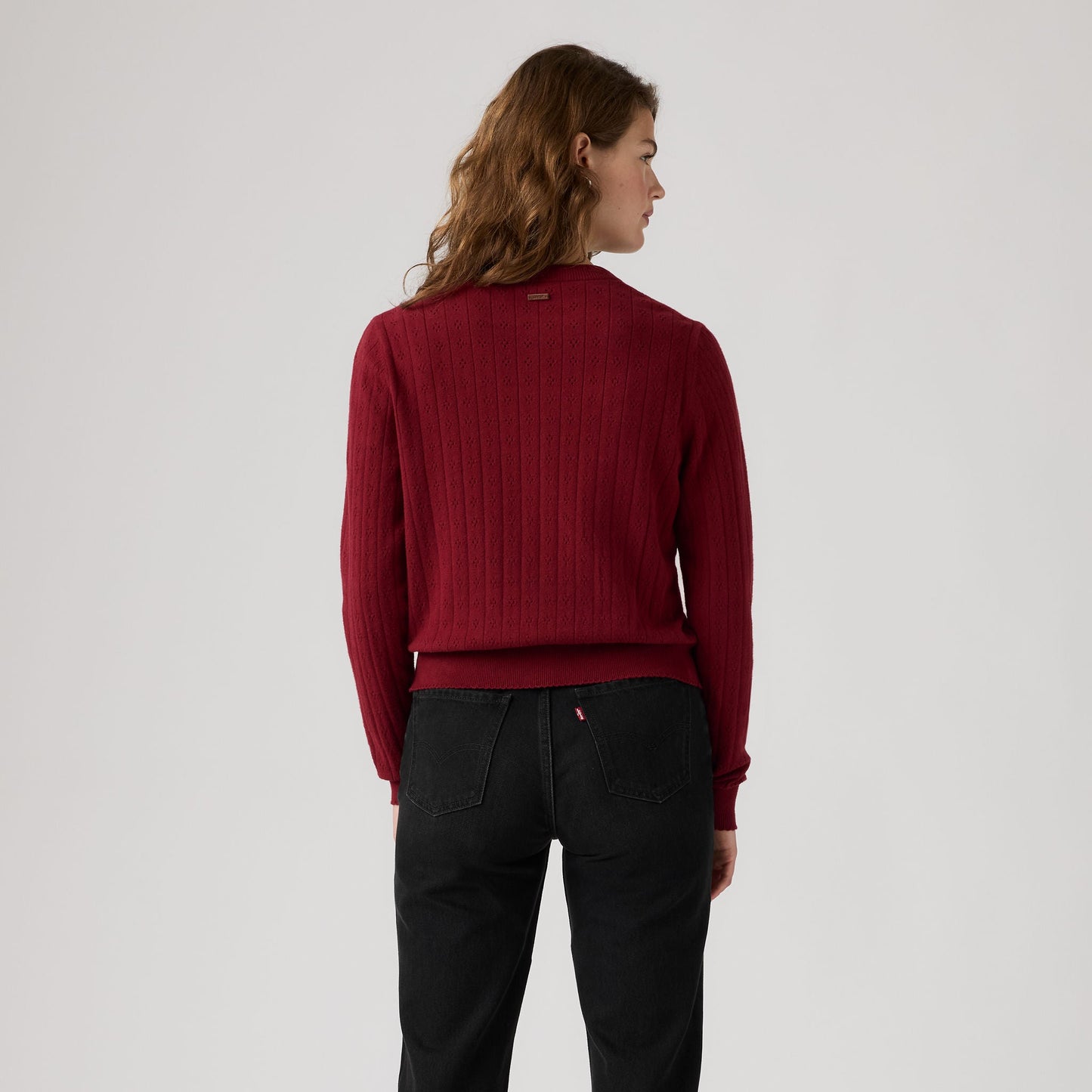 Levi's® Women's Supersoft Pointelle Crewneck Cardigan